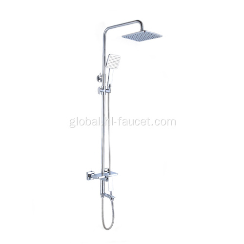 Surface Mounted Faucet Solid brass body stainless steel shower pipe set Supplier